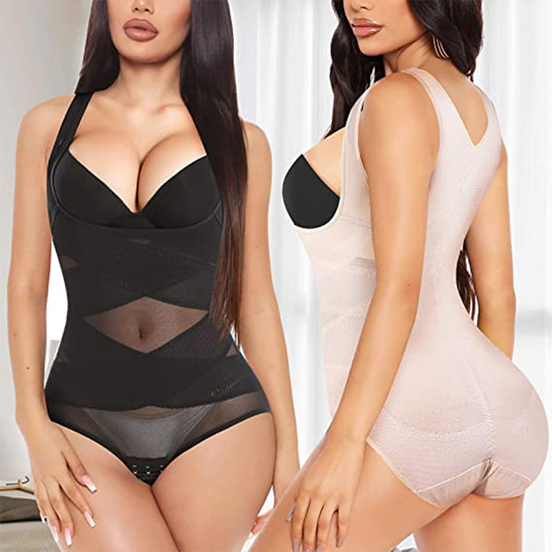 Damen Yoga Körperformer | Leicht & Atmungsaktiv | Nahtloses Mesh-Design | Formend & Elastisch