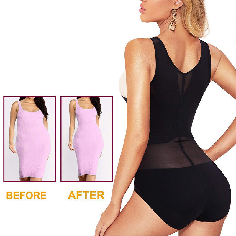 Damen Yoga Körperformer | Leicht & Atmungsaktiv | Nahtloses Mesh-Design | Formend & Elastisch
