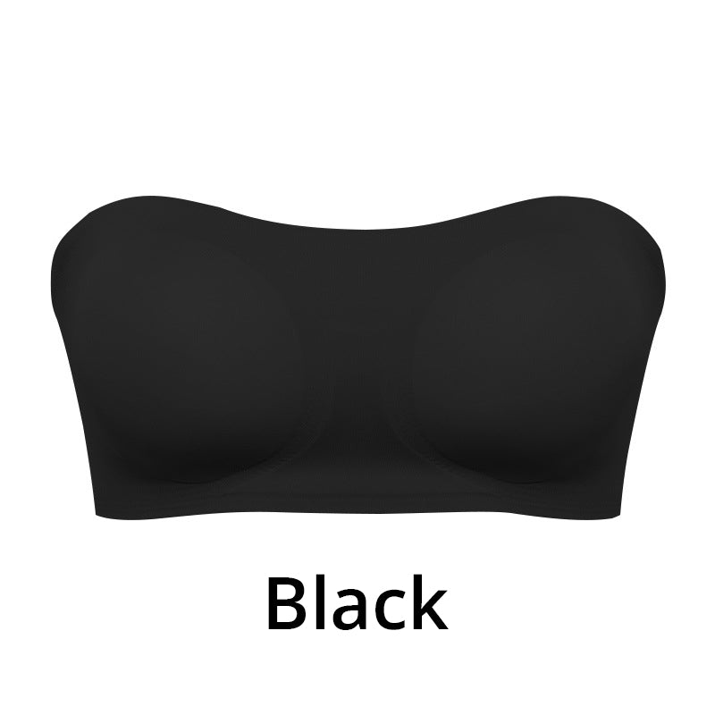 Damen trägerloser BH | Grip-Sure Seitenverschluss | Nahtlos & rutschfest | Herausnehmbare Pads