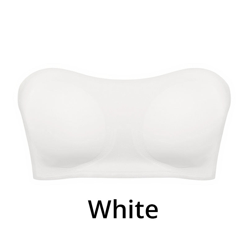 Damen trägerloser BH | Grip-Sure Seitenverschluss | Nahtlos & rutschfest | Herausnehmbare Pads