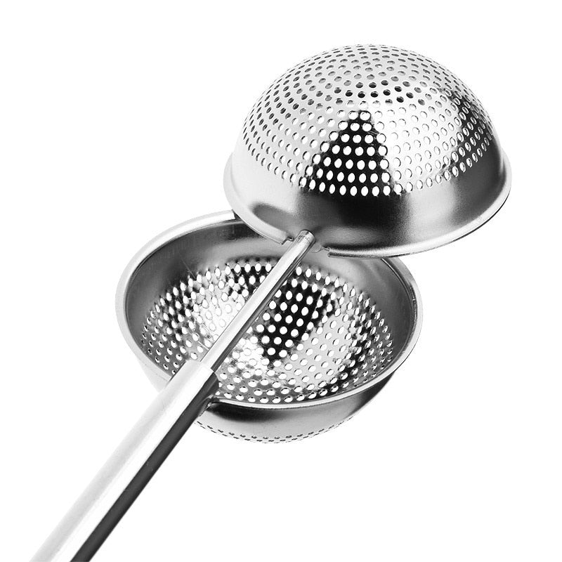 Edelstahl-Teefilter mit langem Stiel