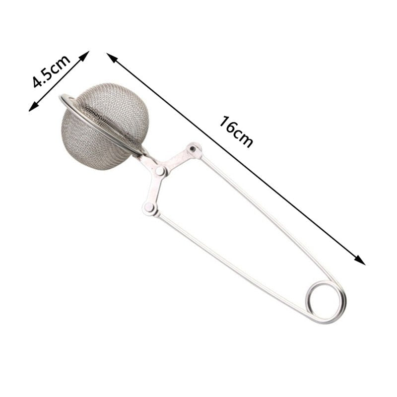 Edelstahl-Teefilter mit langem Stiel